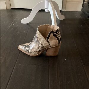 Vince Camuto Snakeskin Ankle Booties